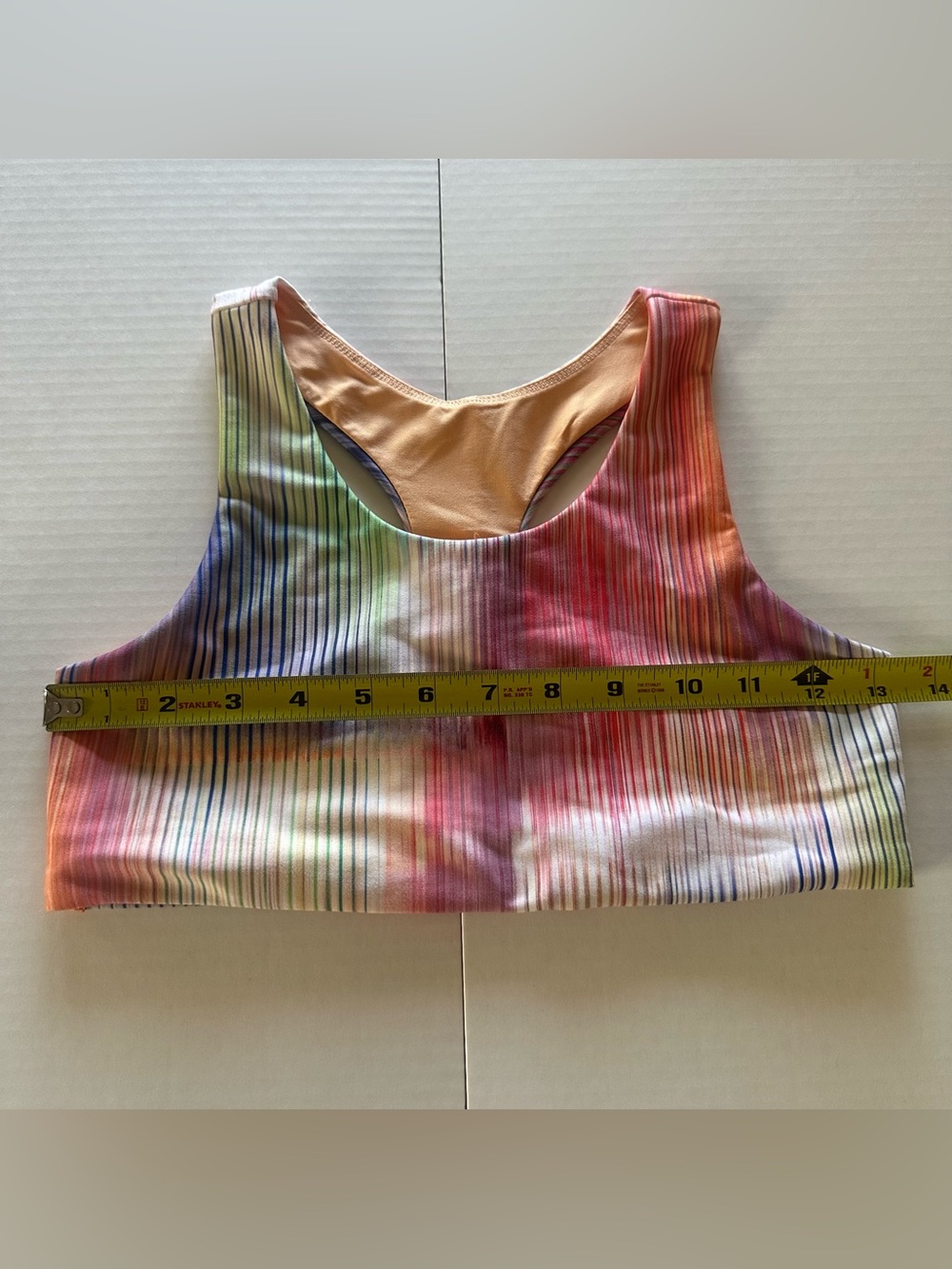 DSG Multicolor Ribbed Racerback sports bra - Picture 3 of 6